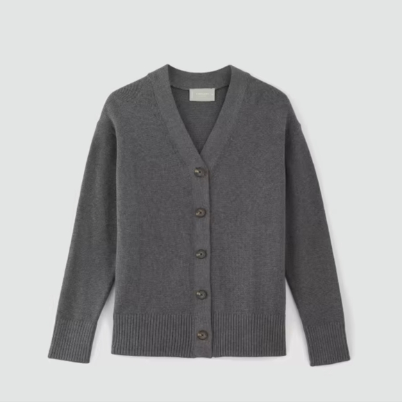 🆕 EVERLANE The Organic Cotton Cardigan - Picture 5 of 14
